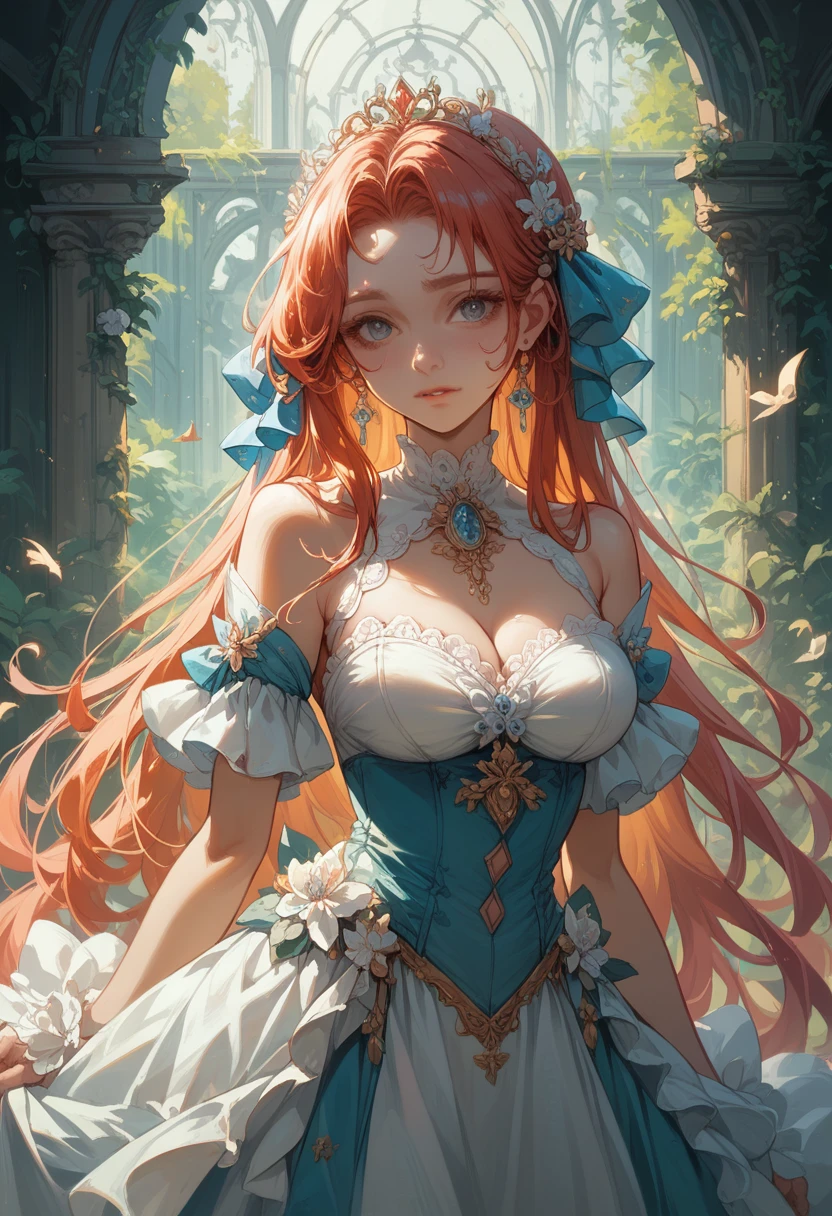 masterpiece, top quality, (Высокодетализированные обои CG Unity 8k) (top quality), (best illustration), (best shadow) nature', sky, clouds, delicate leaf petals fall in the light of the air., Ultra detailed