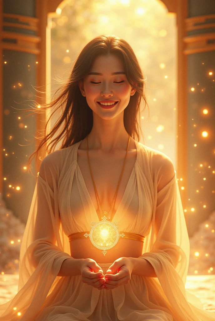Unconditional love, enlightened billionare girl from higher dimension soul energy chinese lovely self love level high happy vibe acceptance level high abundance baby