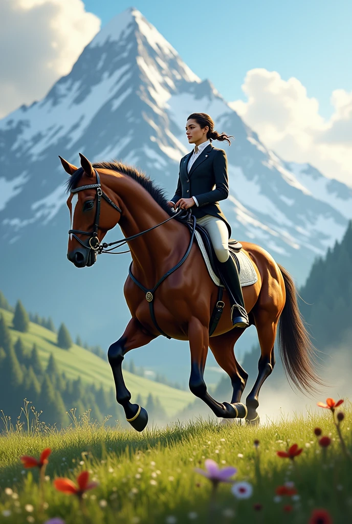 Horse riding 
