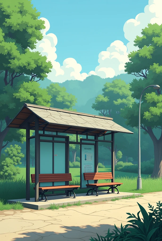 Empty bus stand