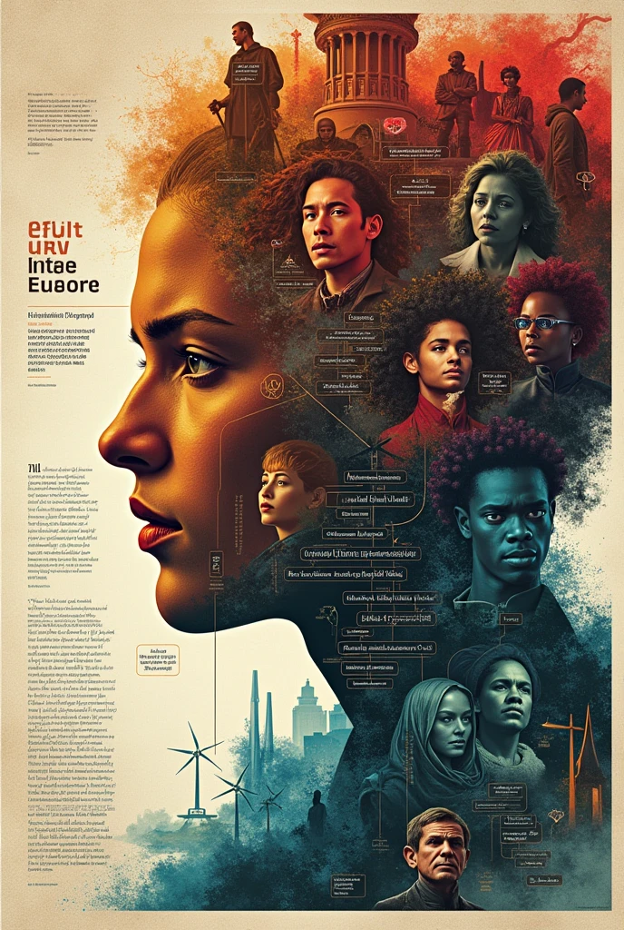 Poster on which type of human values and ethics present in society