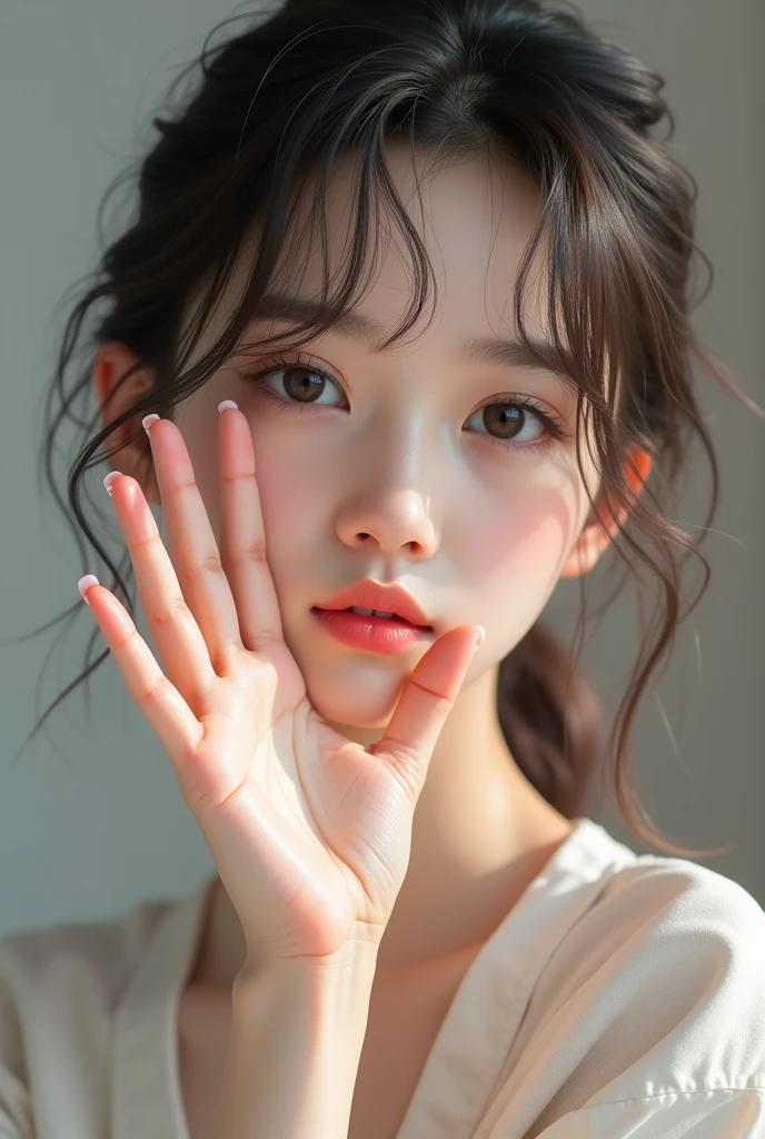 girl up 5 fingers next to your face