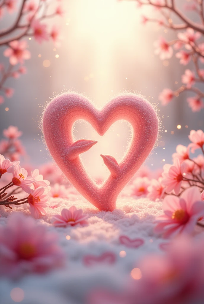 Make me a cute and elegant love wallpaper with letter L and E