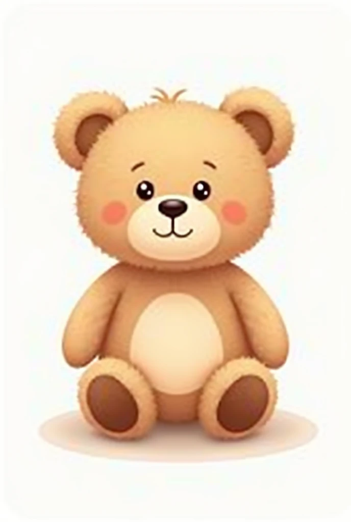 create a Teddy Cute Animal vector with white background