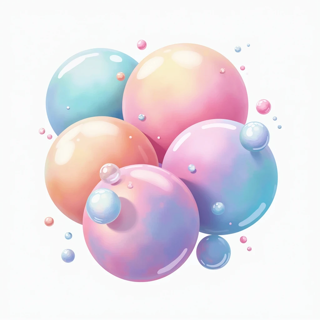 Soap bubbles are not clear. logo