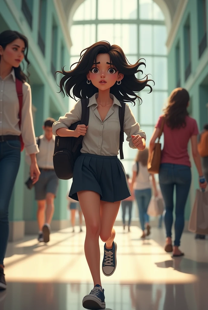 Natalia goes to class late
