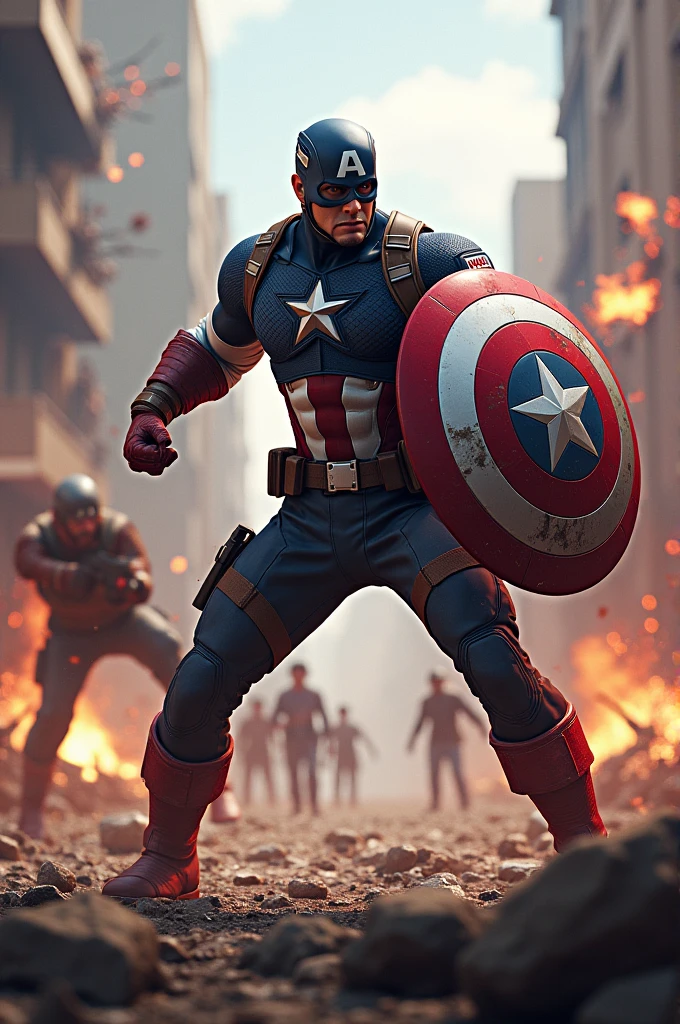Captain America 4kill in free fire gw