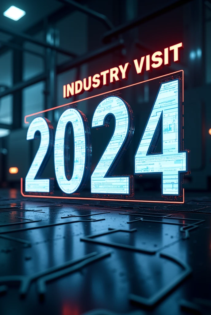 create a Typography..  
industry visit 2024.... 
