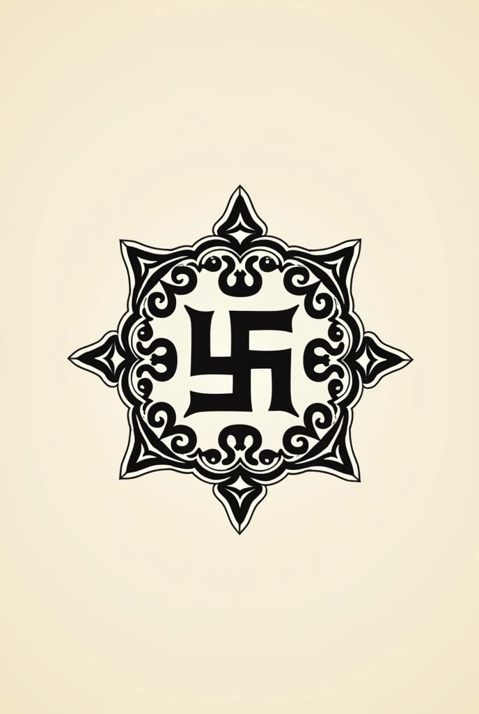 An logo with swastik with traditional design