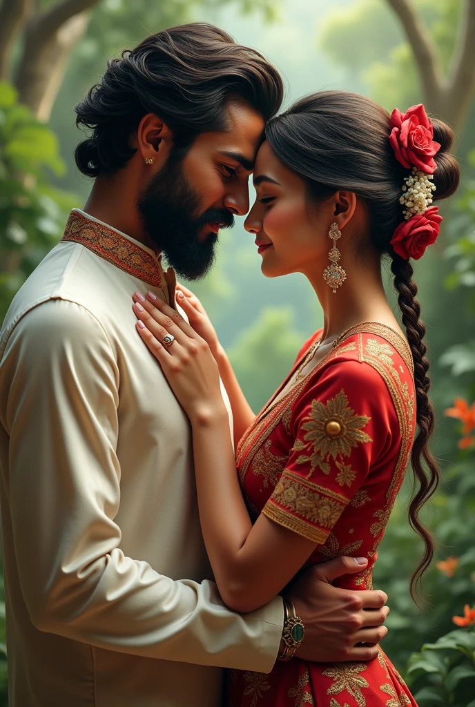 Kashmiri man and Indonesian woman couple
