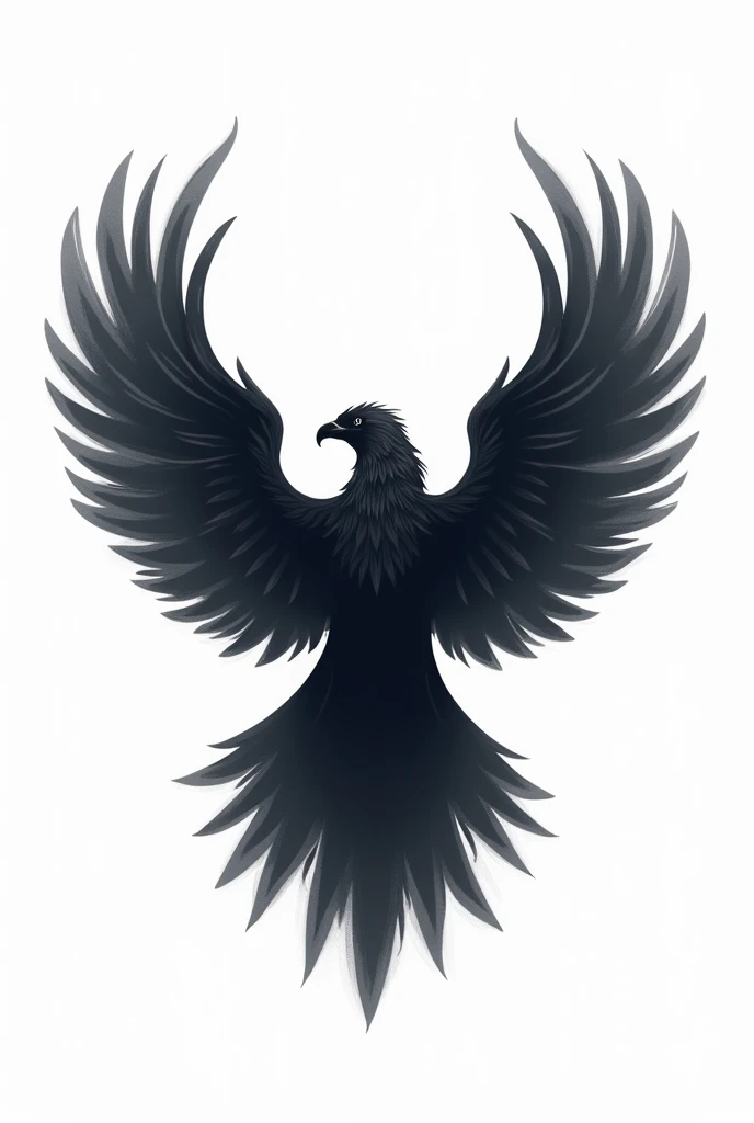 create a Bird Grey Dark vector with white background