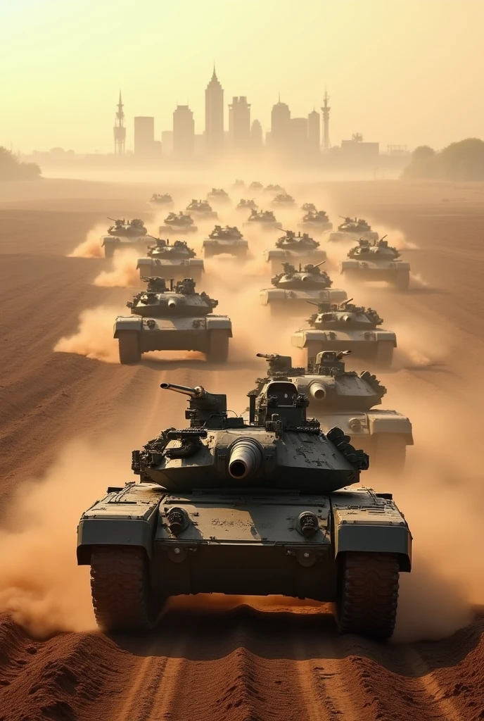 1000 army tanks attack on india