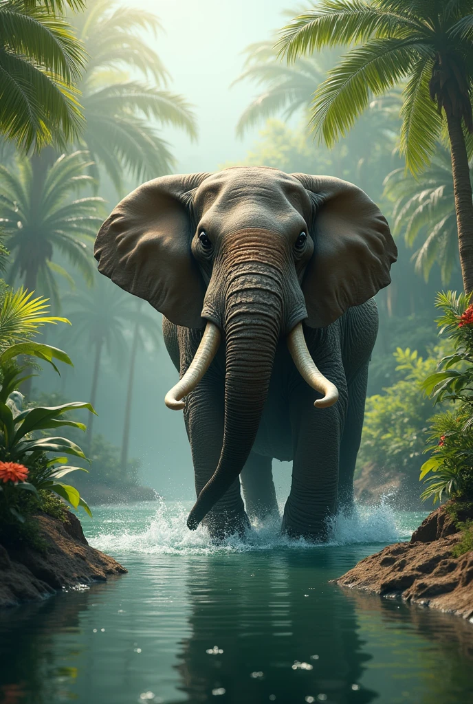 Amphibious elephant