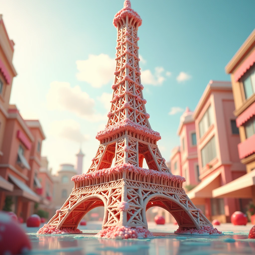 eiffel tower like ice cream