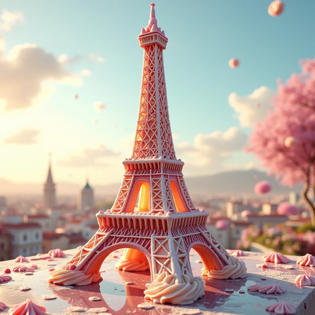 eiffel tower like ice cream