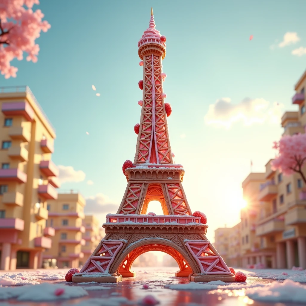 eiffel tower like ice cream