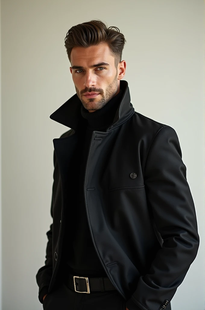 "Create a realistic and high-definition (HD) image of a male model with a luxurious aesthetic, specifically for a fashion brand's website. The model should be posed in a neutral or slightly dynamic pose, and should be wearing high-end fashion clothing and accessories. Please design the image with desktop fit size ideal for use on a website. Include intricate details such as hair, eyes, and facial features, and ensure the overall image has a clean and sophisticated look. The style should be modern and luxurious, appealing to a high-end fashion audience." The modified prompt is more precise and provides clear guidelines for ChatGPT to generate the desired image. It also includes specific details about the image's resolution, posing, clothing, and overall aesthetic to ensure that the output meets the requirements.