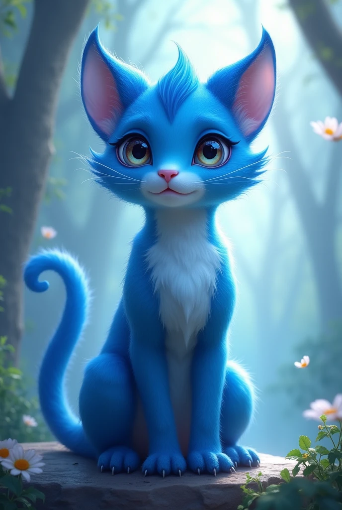 Blue Cat Girl