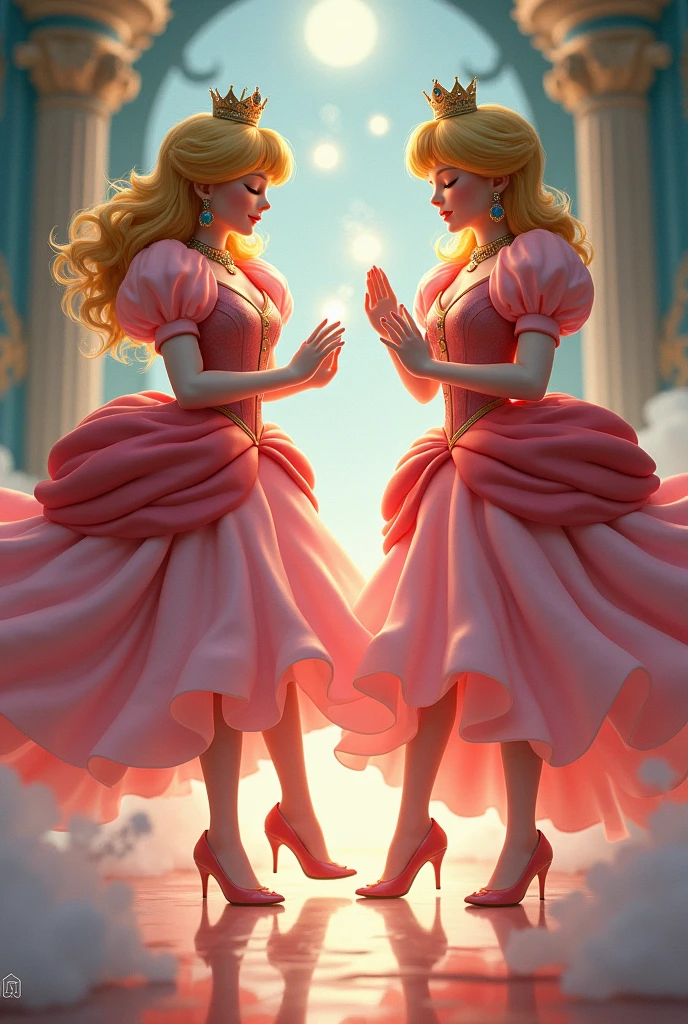 2d princess peach and princess Daisy foot worshipped and payed to be pretty
