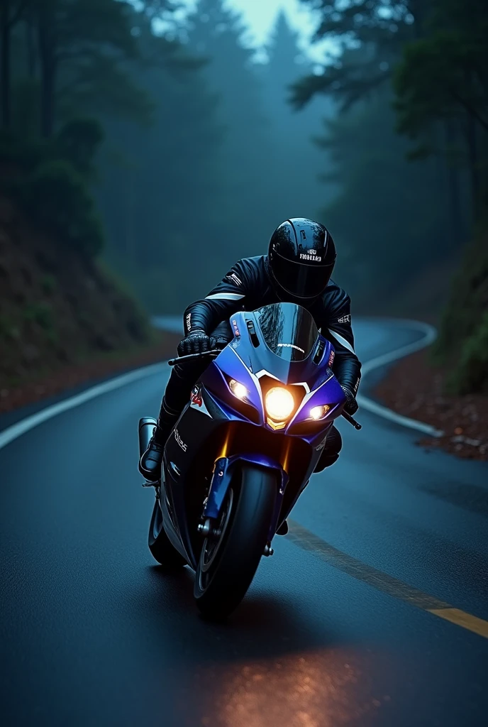 Yamaha r1 night ride