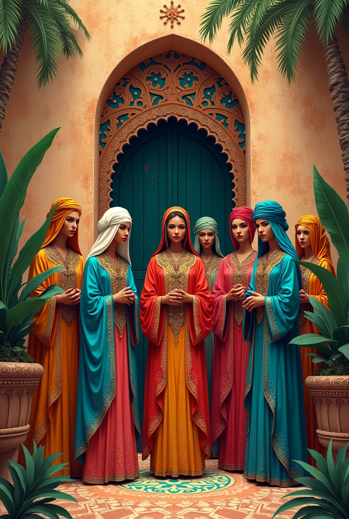 make moroccan art composition