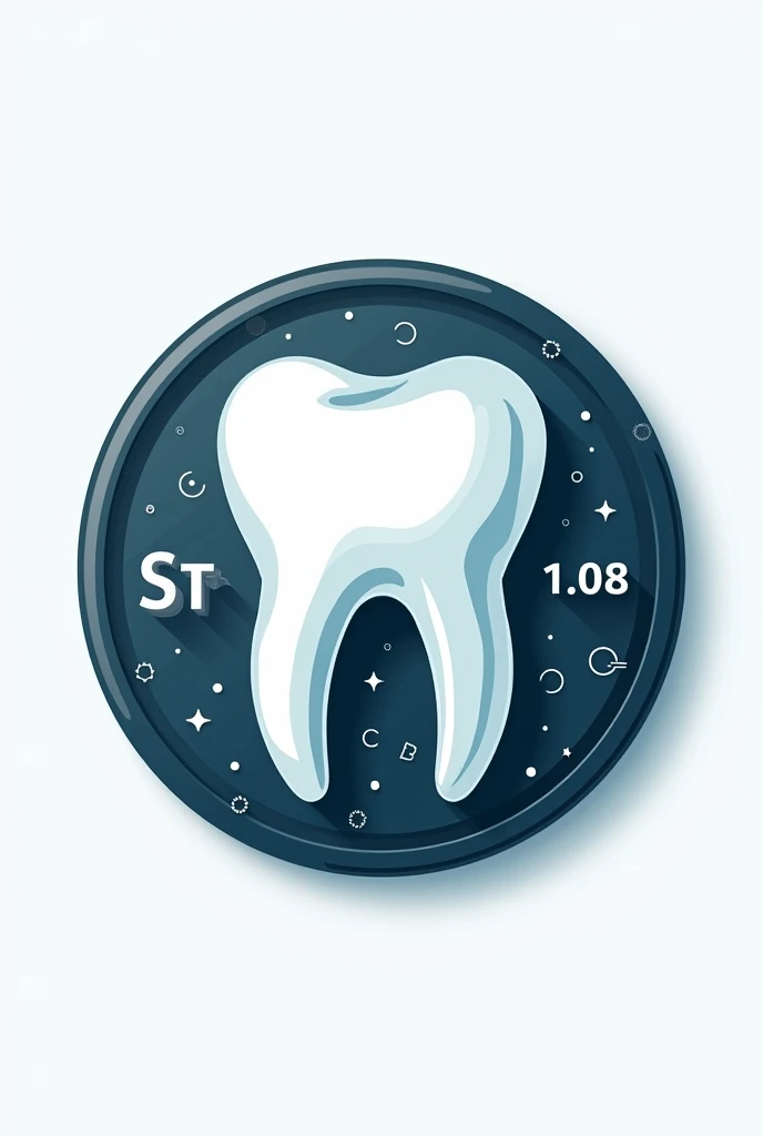 Use to create a badge with elements of the School of Stomatology and the 108th period