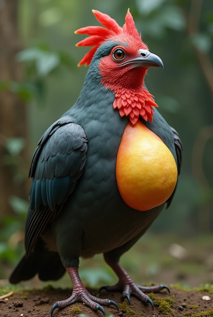 A bird with big testicle