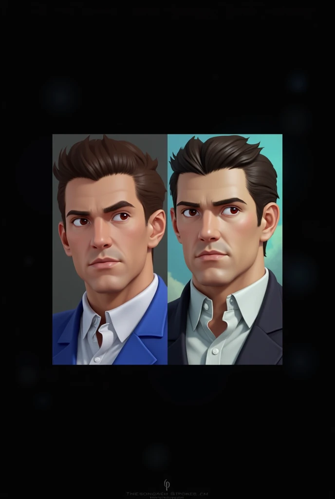 Man from the right side make like a angel guard.I want same faces
