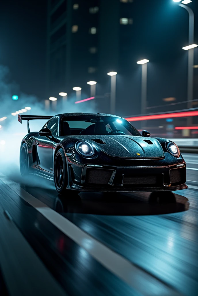 Fast and furious car image in night darkness show frant side yes same like this more images 