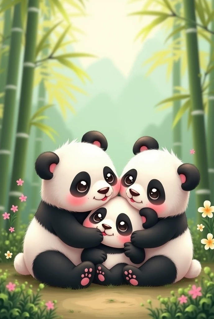 3 cute Panda 