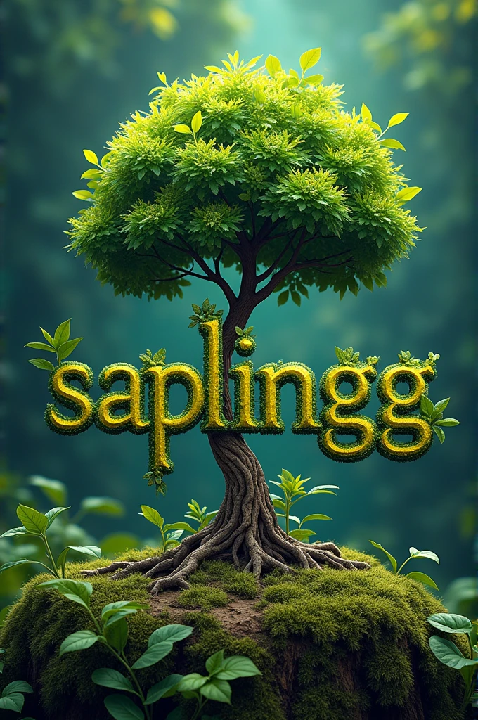 A fascinating poster having 'saplinggg' written on it 
