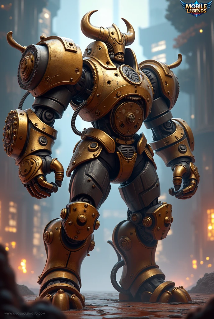 a highly detailed and intricate steampunk mechanical beleric character from mobile legends bang bang, gears, cogs, pipes, metal, brass, copper, industrial, fantasy, cinematic lighting, epic, 8k, photorealistic, concept art style
