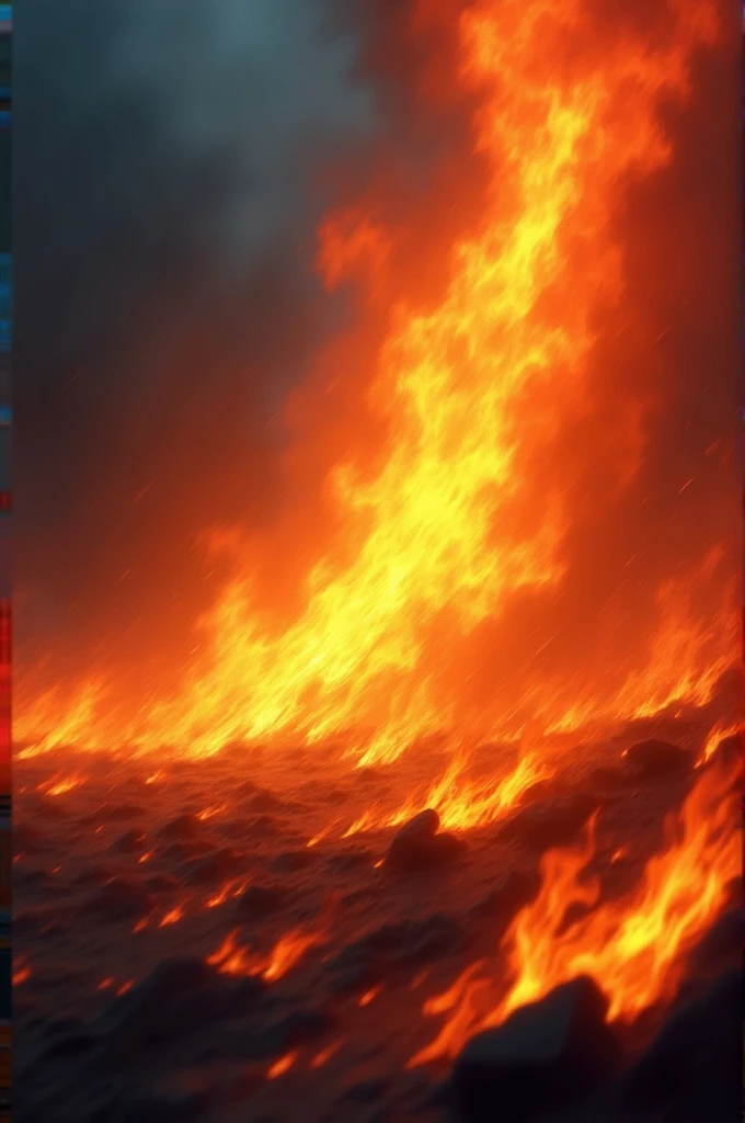 Worse in focus flames
