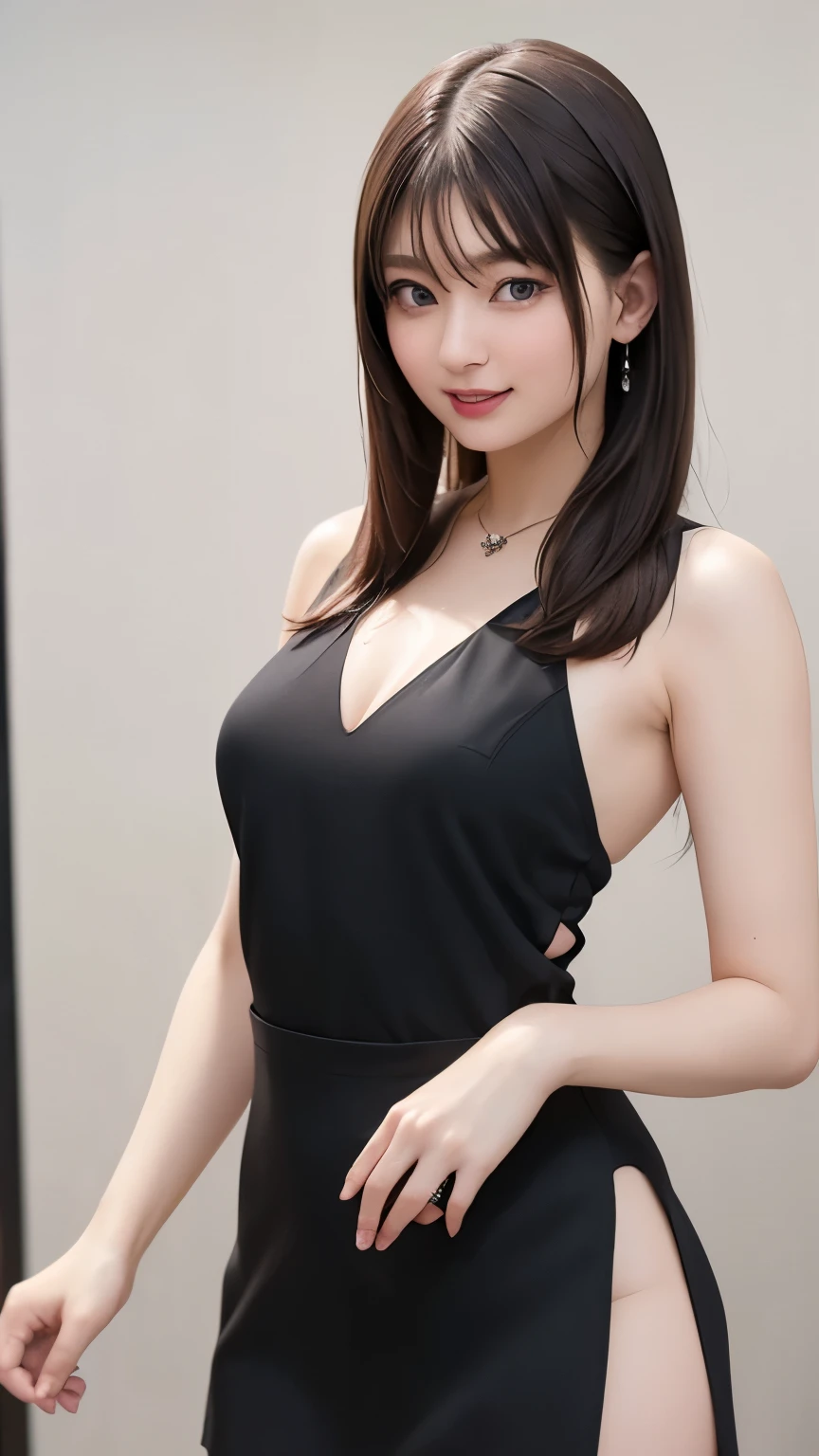 Tabletop、(Upper body shot:1.2)、(8k, RAW Photos, Highest quality, masterpiece: 1.2)、Very detailed、Super Resolution、Natural color lip、Lip gloss、Heavy eye makeup、eyelash、Revealing clothing、Super sexy、(Mini skirt tight sexy dress:1.2), Gorgeous Accessories、Straight Hair、Huge breasts、Big Breasts:1.2、(Background of a high-end nightclub with a night view１.2)、(Dynamic Sexy Pose 1.2)、(Gorgeous Theme 1.2)、(With cleavage 1.2)、(((Blurred Background:1.5、Photo studio、Cinema Lighting、Professional Photographer)))