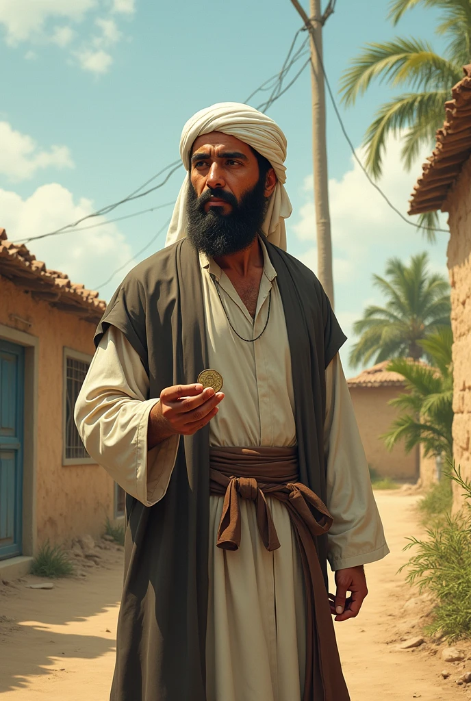 But later he felt that this seal was not his own coin
Thinking of Allah’s satisfaction, take the coin to the village 