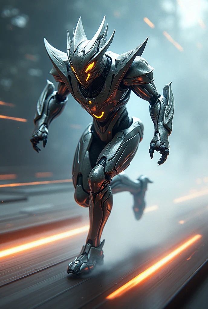 Warframe Gauss Prime running