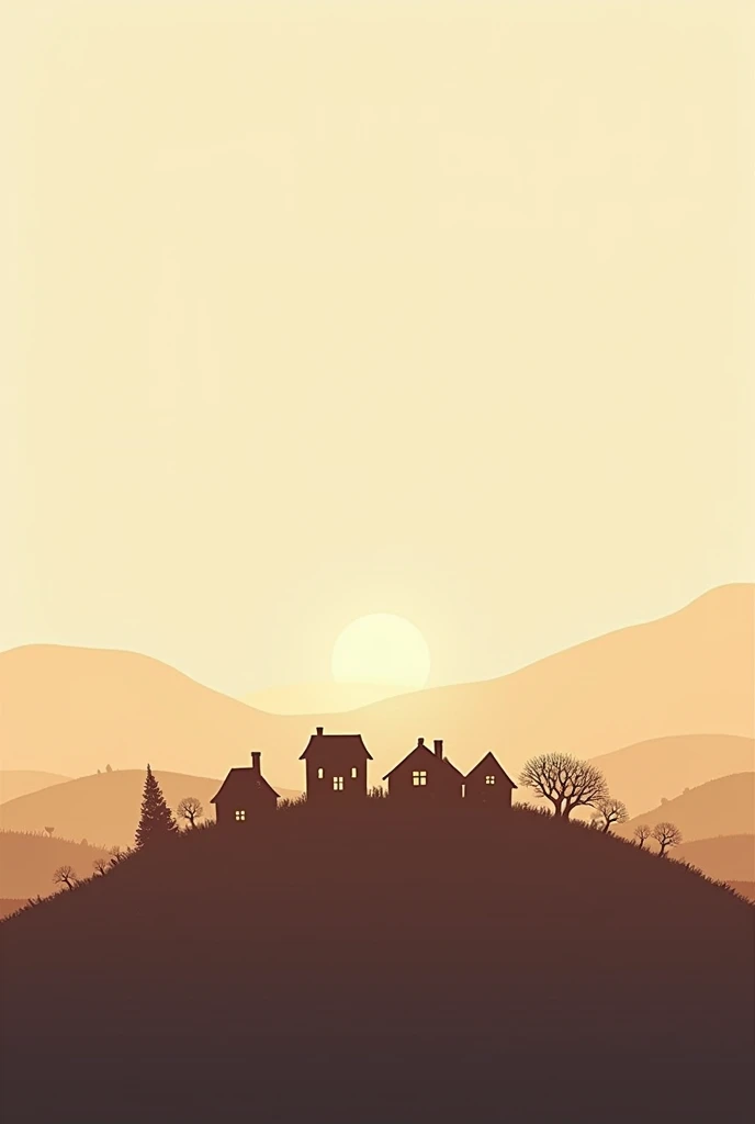 Silhouette of small Houses
