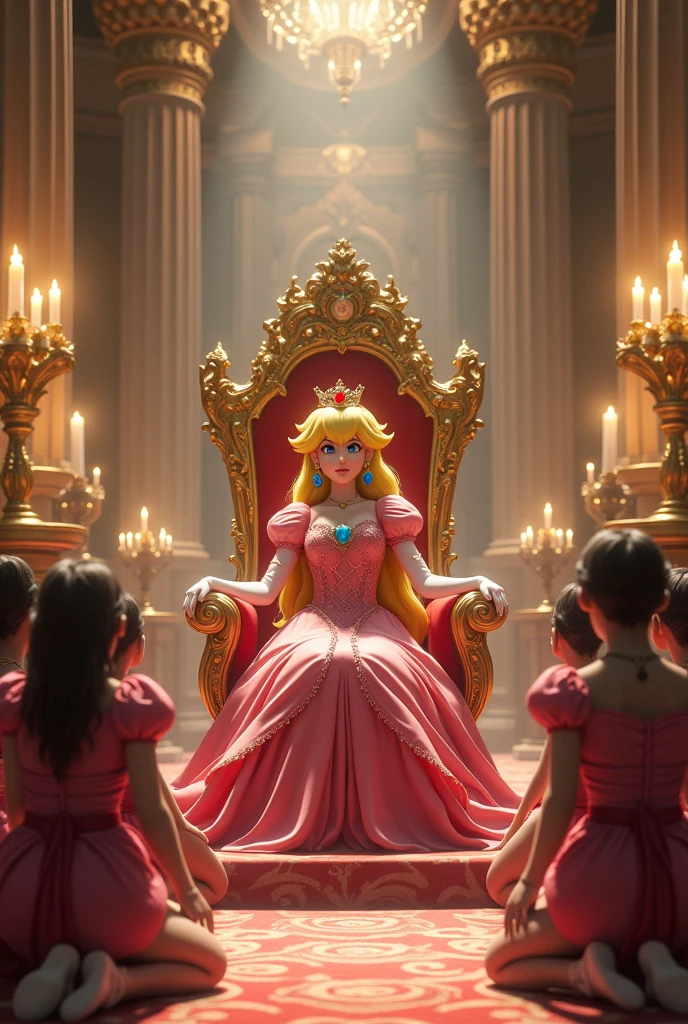 Princess peach foot worshipped and payed to be pretty and spitting you