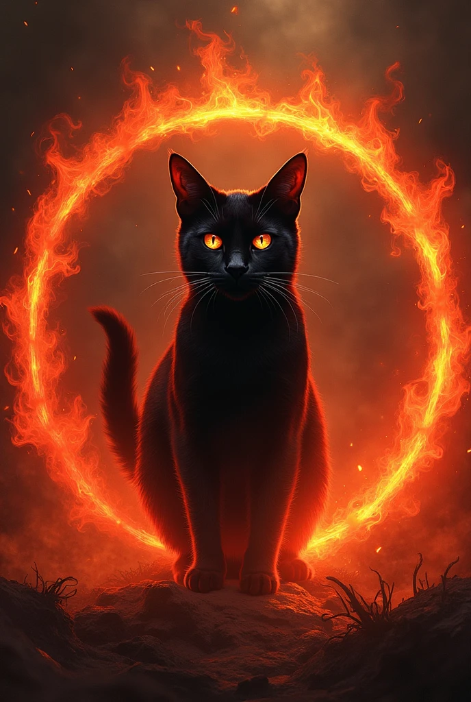 Black Cat came out of the ring of fire that from hell