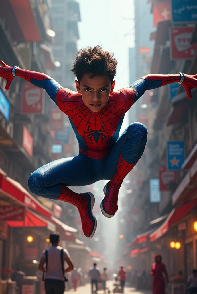 Spiderman but Indian in mumbai
