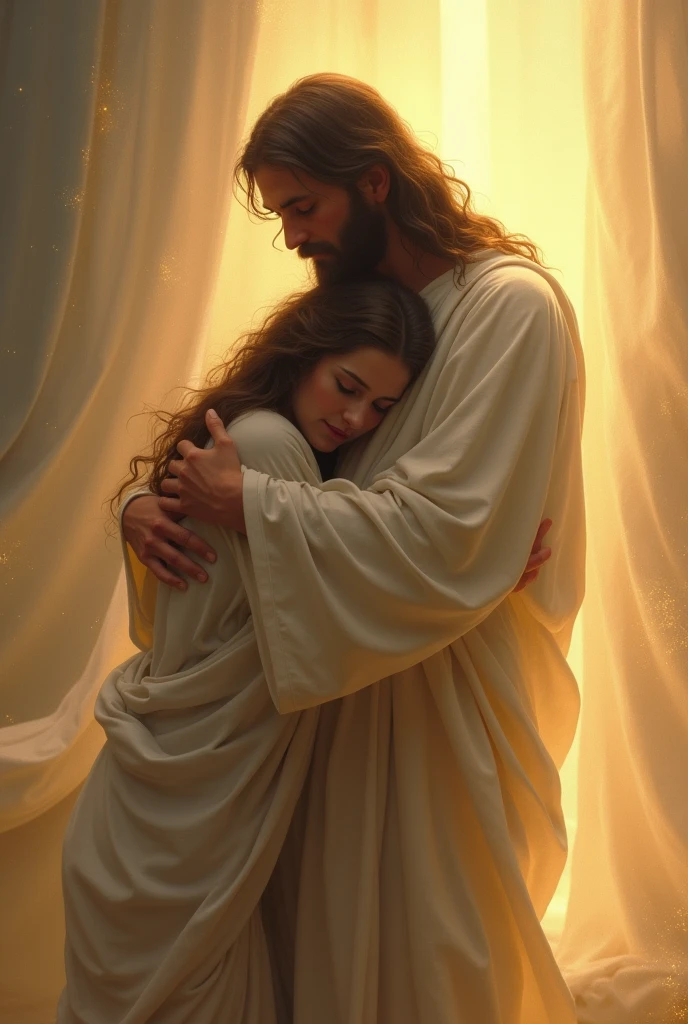 In the arms of Jesus Christ