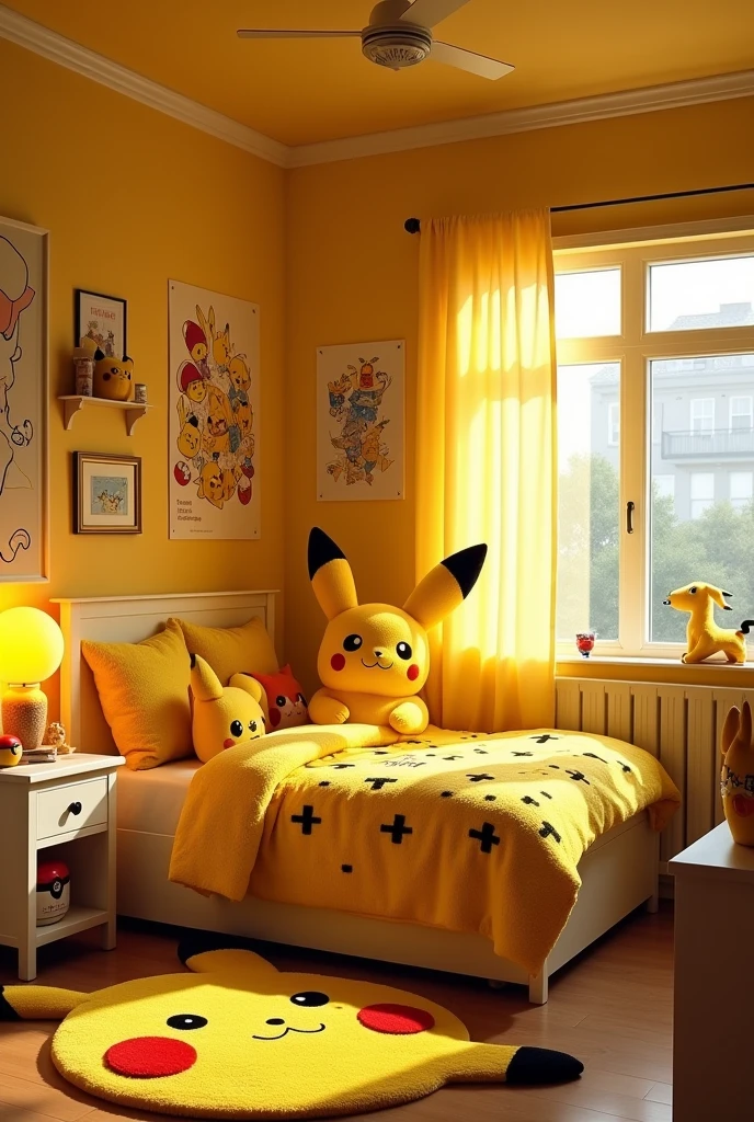 Pikachu based bedroom