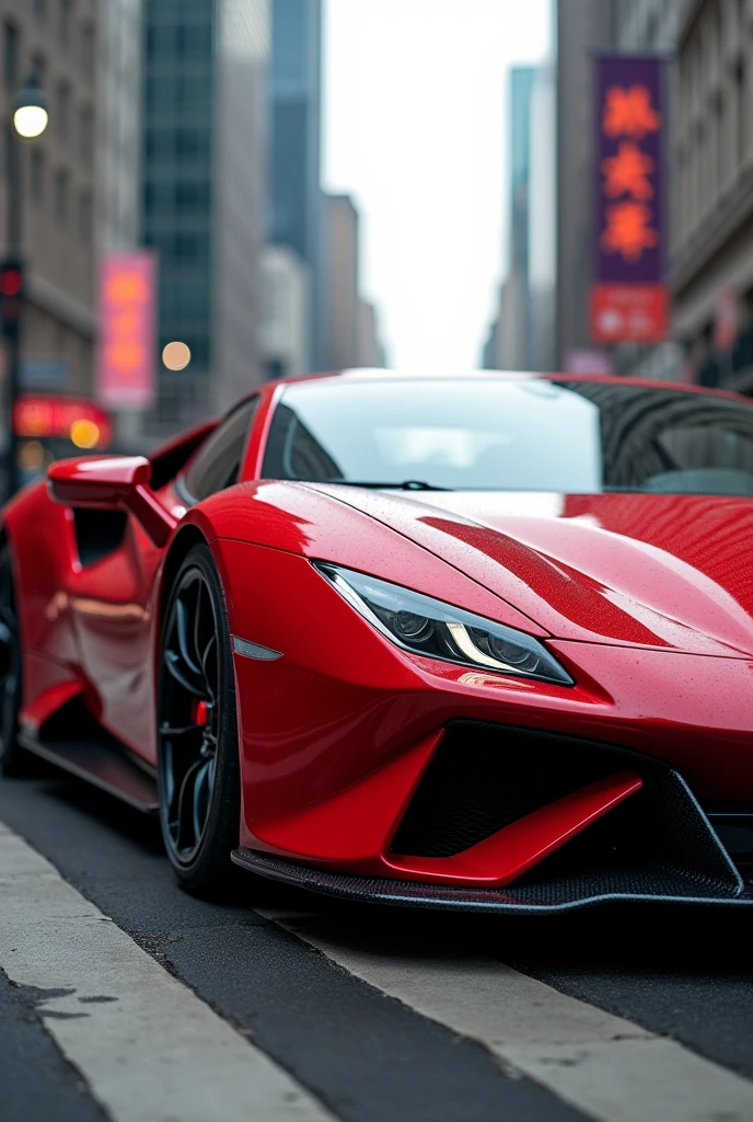 A car is red