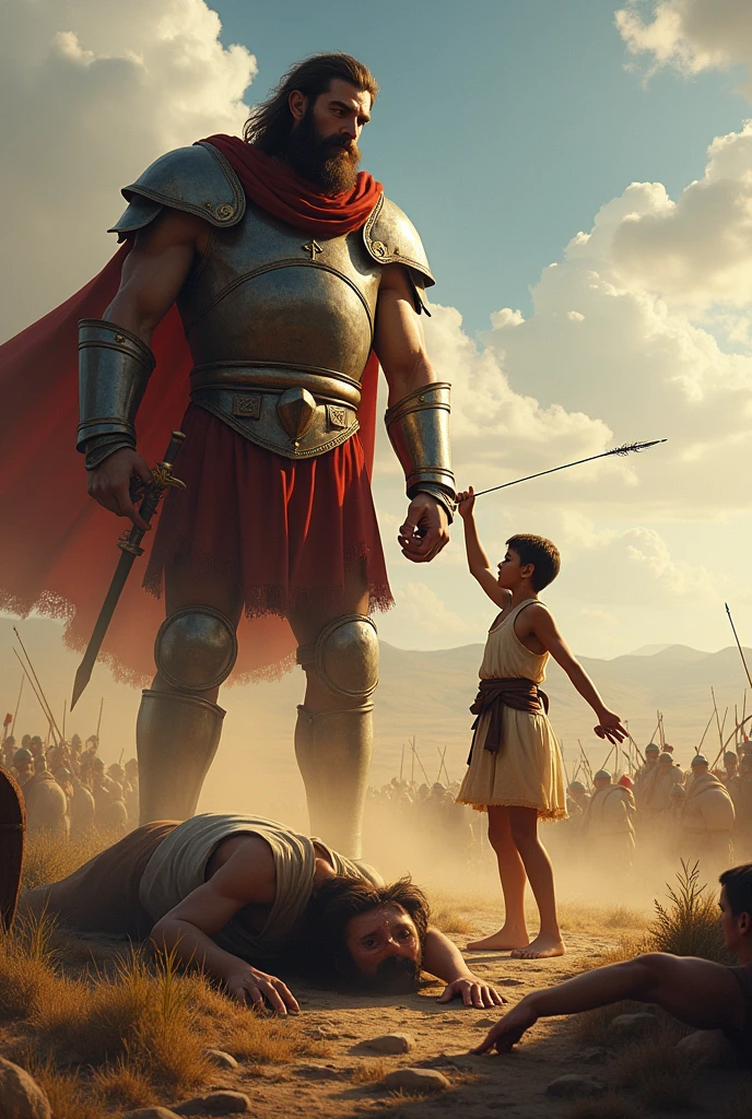 David defeating Goliath