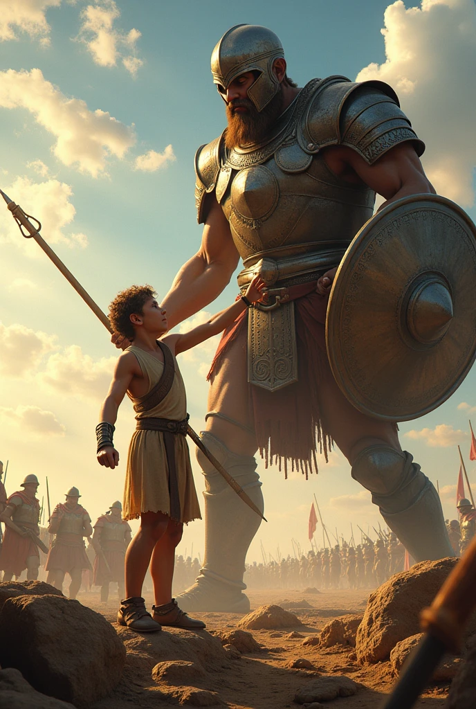 David defeating Goliath