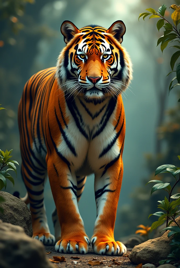 The word Fahim in tiger pattern