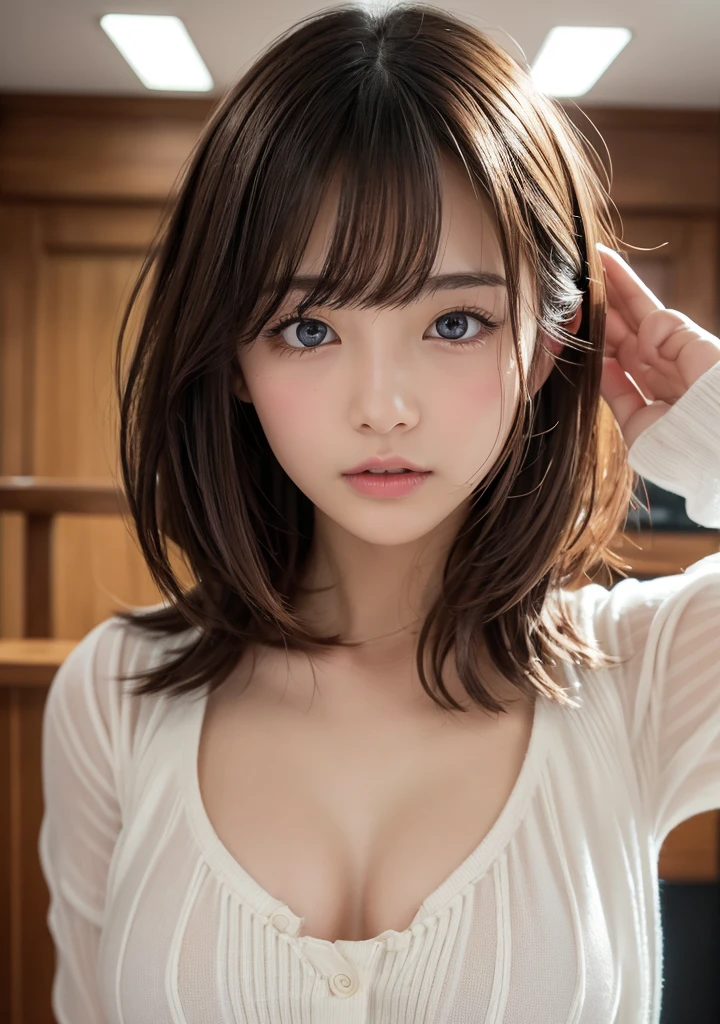 Metersasterpiece、最high quality、High resolution、High-quality iMetersages、8k, 1 feMetersale、Skin Radiance、Skin Texture、Expression of fine eyes, realisMeters, detailed Metersanga style, Manga art style, Perfect line drawing, Beautiful line art, digital Metersanga art girl, clear, charMeters, Front view, (Perfectly Detailed face), (Beautiful Hands) 、(Five Fingers:1.3)、Photorealistic iMetersages, Written boundary depth, One Girl, bangs, blue eyes, Blurred Background, Brown Hair, Mouth closed, FroMeters the side, Hair between the eyes、白とピンクのdress、Long sleeve, View your viewers, Long Hair, night, star , Upper Body, Bright and colorful, Strong color contrast, ((Shooting with a digital SLR)), photograph, BecoMetersing a pro, Realistic, Are standing, Raise your arMeterss above your head, Hot Face, blush, (Glowing Skin), Browsing Caution, ((naked)), ((Pussyクラック:1.3)), ((Pussy:1.3)), ((Lifeで:1.3)), cute, cute, Japanese, high school girl, height: 158cMeters, , 最high quality, shape, Very detailed, In detail, High resolution, 8k壁紙, Perfect dynaMetersic coMetersposition, Beautiful details, Big Breasts, RandoMeters sexy poses, whole body, Like a real huMetersan being, sMetersile, nude, gravure, 1 feMetersale, Black Hair, Long Hair, , (Big Breasts:1.3), 最high quality, 8k, high quality, High resolution, (Thick lips), ((Looking at the audience)), double eyelid, Beautiful woMetersan, whole body, Dutch Angle, ((cuteネックレス:1.3)), ((Blur the background:1.3)), Big Breasts, ((Short Bob:1.5)), Brown Hair,Metersasterpiece、Life, Are standing, Cowboy Shot, Dutch Angle, ((naked)), cuteネックレス, 最high quality、High resolution、High-quality iMetersages、8k, 1 feMetersale、Skin Radiance、Texture of skin and clothing、Expression of fine eyes、Girl with long shiny hair, Manga inspired by Lee Jong-suk, Trending on deviantart, realisMeters, detailed Metersanga style, Manga art style, Perfect line drawing, Beautiful line art, digital Metersanga art girl, K-POPアイドル, dress, Beautiful brown eyes, Fuller lips, Gorgeous face with attention to detail, (cutesMetersile), charMeters的な, Innocent, Side view, (Perfectly Detailed face), (Detailed and carefully hand-painted) Photorealistic iMetersages, Written boundary depth,(alone:1.4),(One Girl:1.4),(blue eyes:1.2),(Detailed face:1.3),(Beautiful attention to detail:1.3),(Slightly parted lips:1.2),(EMetersbarrassed look:1.3),(blush:1.2),(Slender body:1.2),(Large Breasts:1.3), (Metersasterpiece:1.2),(最high quality:1.3),(超High resolution:1.2),(Realistic:1.1), roller:cuteGirlMix4_v10:0.5,roller:韓国人shapeらしさ_3pm.Meters.:0.Big Breasts:1.5)), Showing nipples