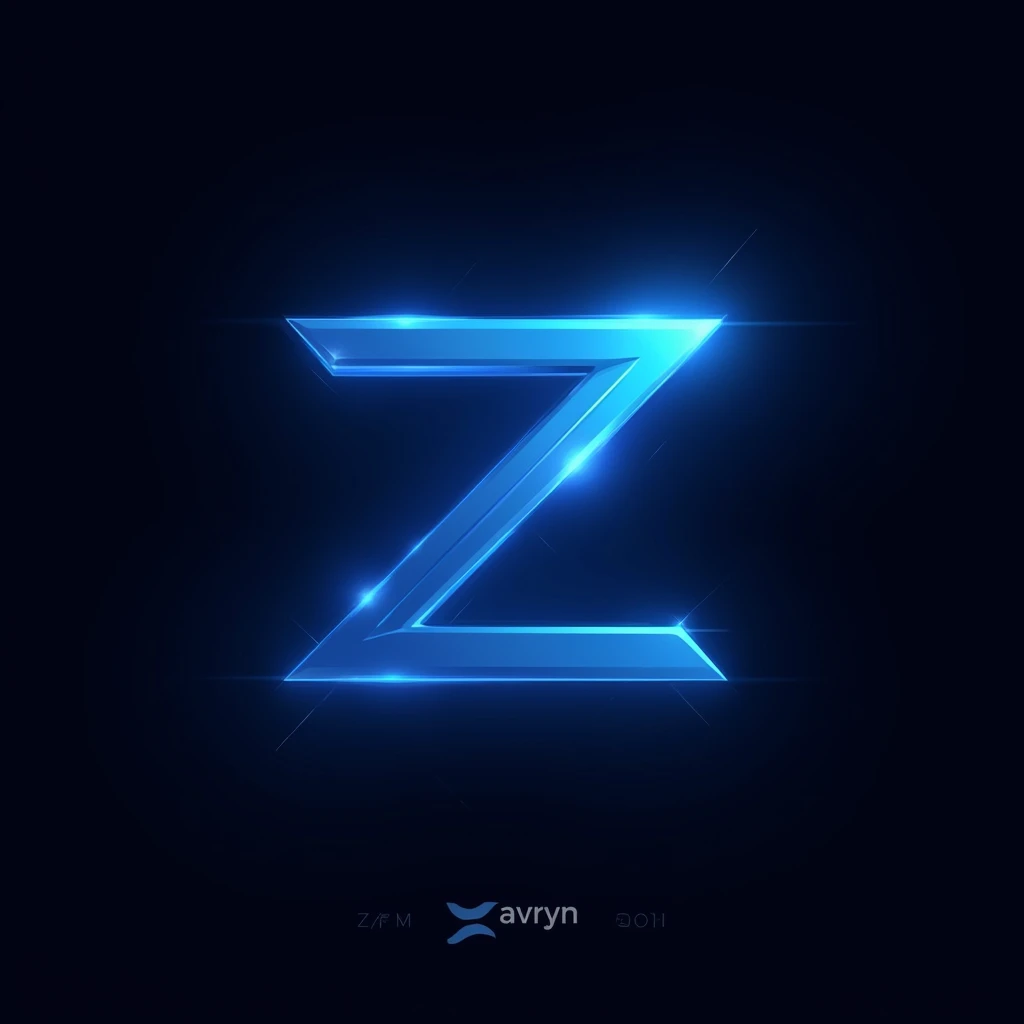 Logo
Blue lighting
Name below: Zavryn eSport  