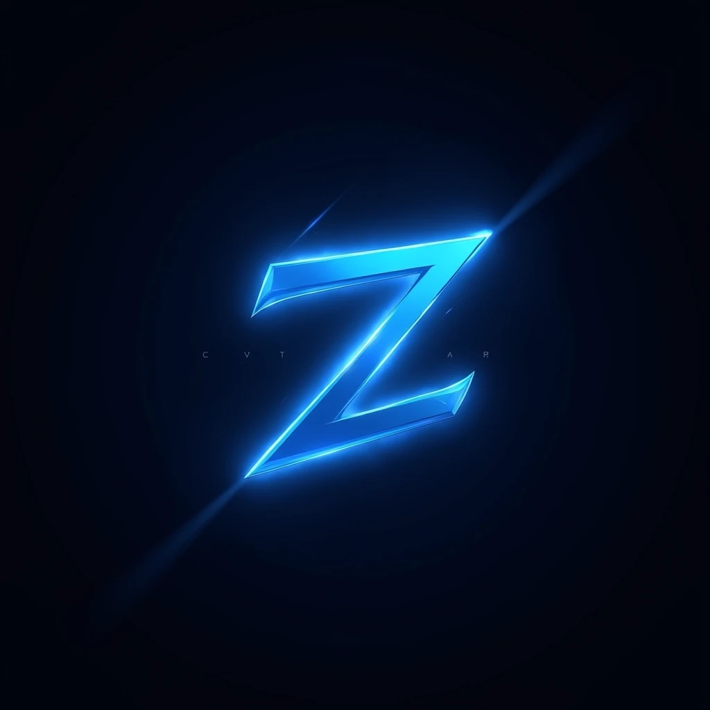 Logo
Blue lighting
Name below: Zavryn eSport  