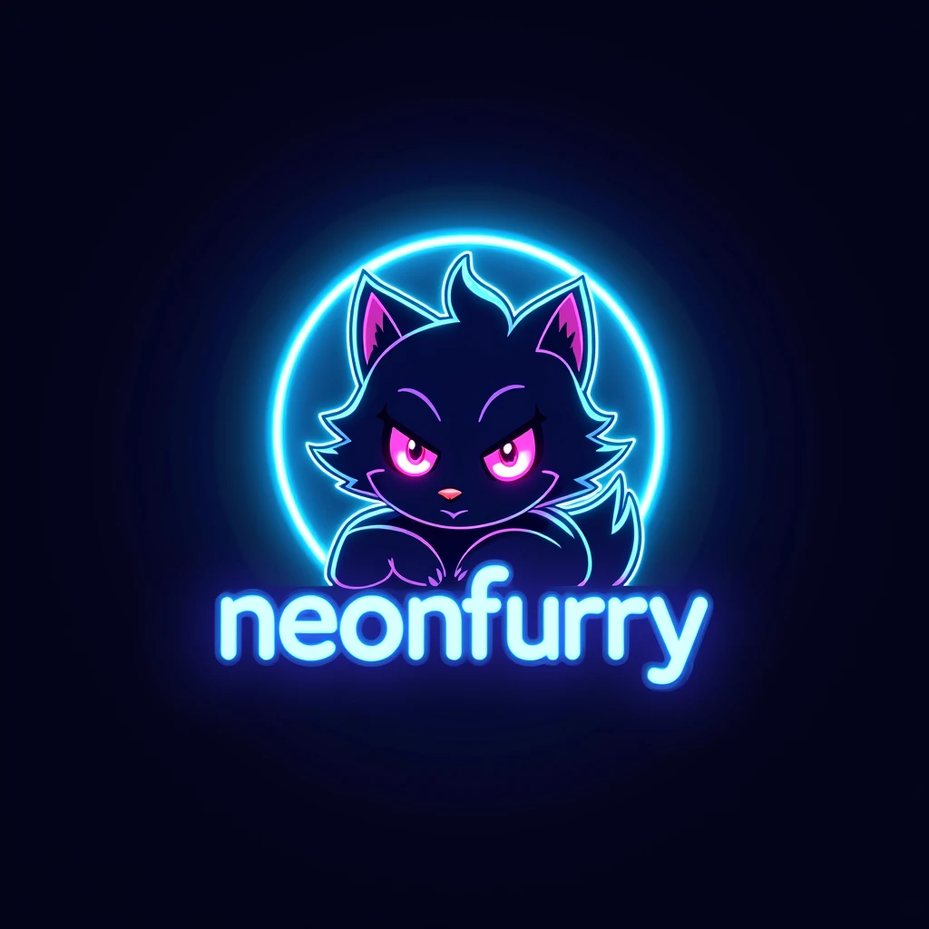 Logo
Blue lighting
Name below: NeonFurry